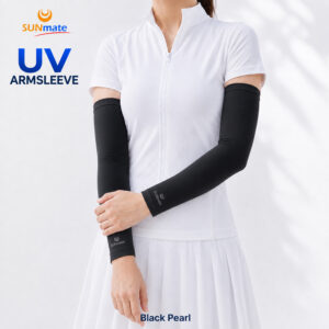 ปลอกแขนกันUV size S : Black pearl