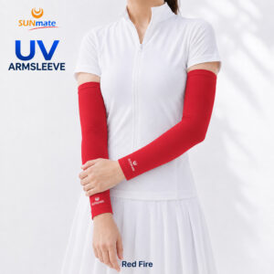 ปลอกแขนกันUV size L : Red scarlet