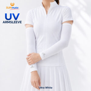 ปลอกแขนกันUV size M : Ultra white