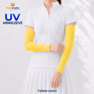 ปลอกแขนกันUV size XL : Yellow moon